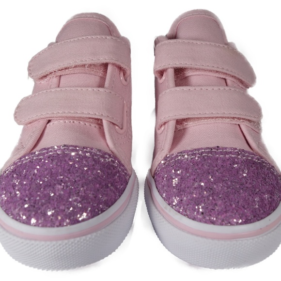 VANS Style 23 V Glitter Toe (Chalk Pink) - Picture 3 of 5